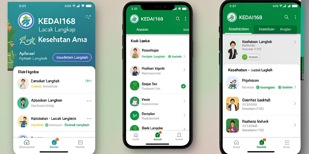Tampilan antarmuka KEDAI168 yang menarik dan informatif.