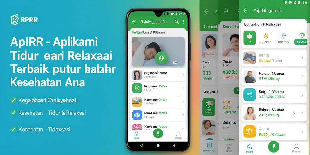Antarmuka RPRR yang intuitif dan menenangkan untuk Tidur & Relaksasi.