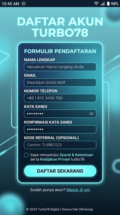 Buat Akun Baru di turbo78 dengan Mudah